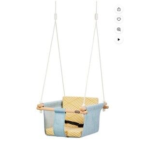 Little Tikes Wood Rockabye Nature Swing